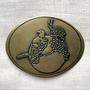 Vintage brass belt buckle